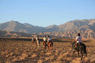 Balade cheval lac Marrakech